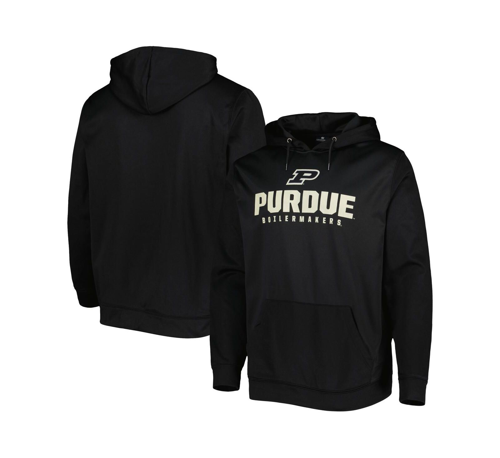 Men's Colosseum Black Purdue Boilermakers Team Lantern Pullover Hoodie
