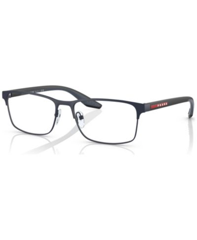 Prada Linea Rossa Man Rectangle Metal PS 50PV Eyeglasses