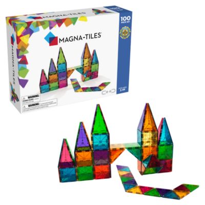 MAGNA-TILES Classic магнитный конструктивный набор, 100 деталей