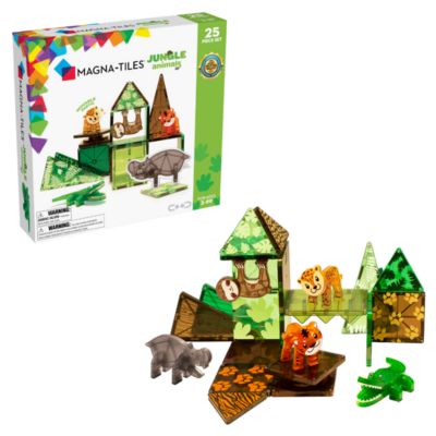 Магнитный конструкционный набор MAGNA-TILES Jungle Animals, 25-Piece, Ages 3+