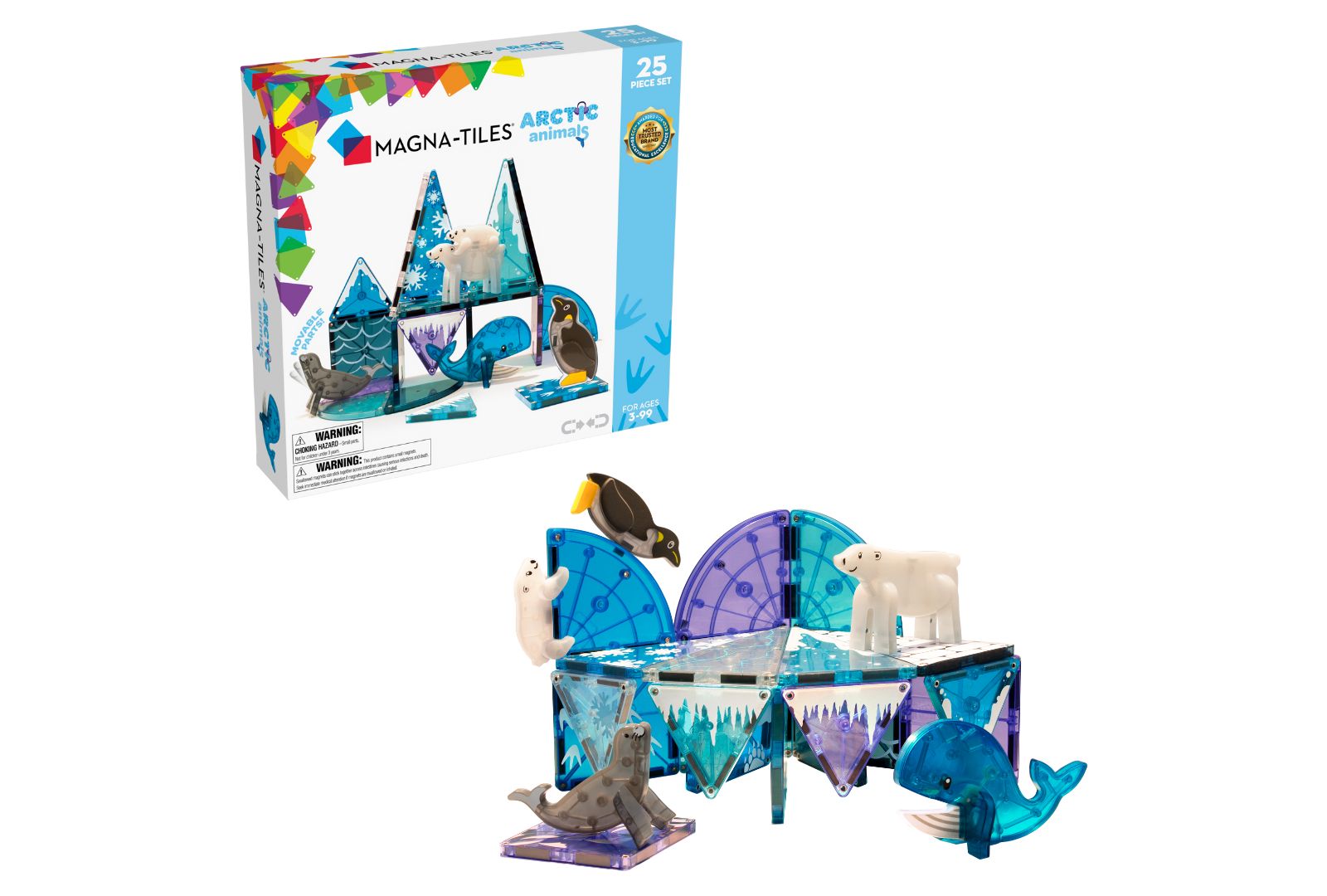 Магнитный конструктор MAGNA-TILESA Arctic Animals, 25 деталей, для детей от 3 лет