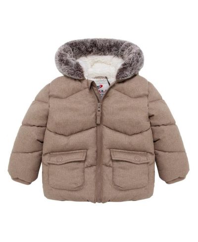 Детский утепленный пуховик Rokka&Rolla Baby Boys Sherpa Lined Puffer Jacket Warm Winter Coat with Hood for Newborn