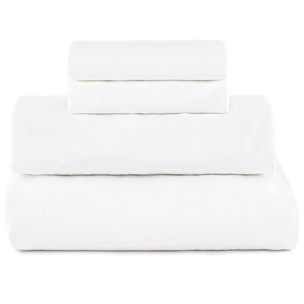 BOKSER HOME 100% French Linen Sheet Set - Cal King