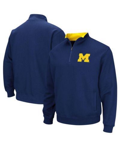 Мужская куртка Colosseum Michigan Wolverines Tortugas Quarter-Zip, темно-синяя