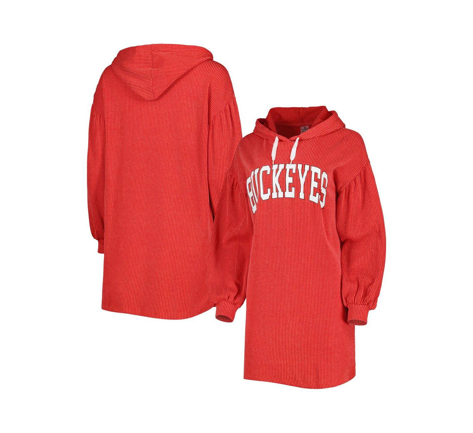 Женское платье Gameday Couture Scarlet Ohio State Buckeyes Game Winner Vintage-Like Wash Tri-Blend