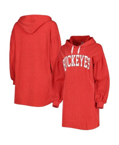 Women's Gameday Couture Scarlet Ohio State Buckeyes Game Winner Vintage-Like Wash Tri-Blend Dress