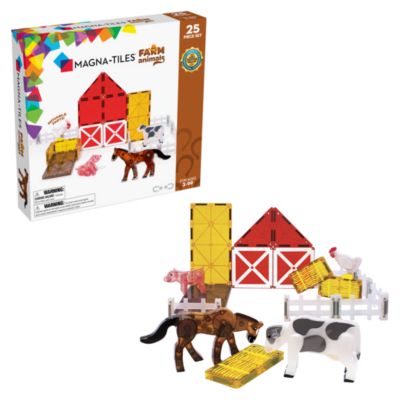 Магнитный конструктор Magna-Tiles Farm Animals, 25 деталей, для детей от 3 лет