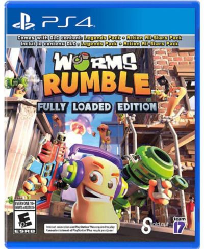 Worms Rumble. Кроссплатформенный мультиплеер. Полная версия для PlayStation 4
