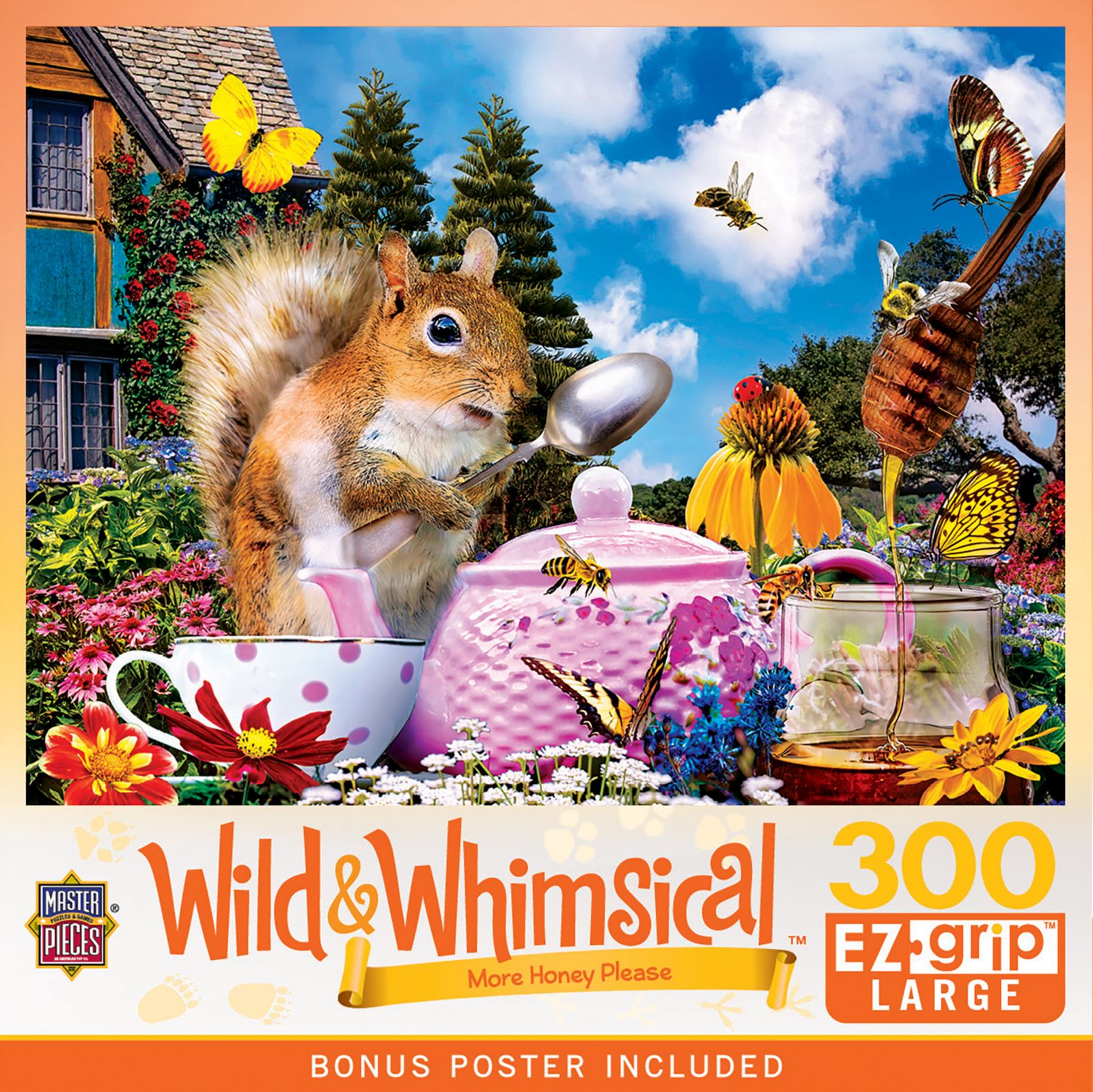 Пазл MasterPieces Wild & Whimsical - More Honey Please 300 Piece EZ Grip