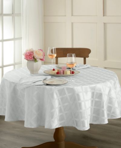 Lenox Скатерть Lenox Laurel Leaf White Round 90" x 90"