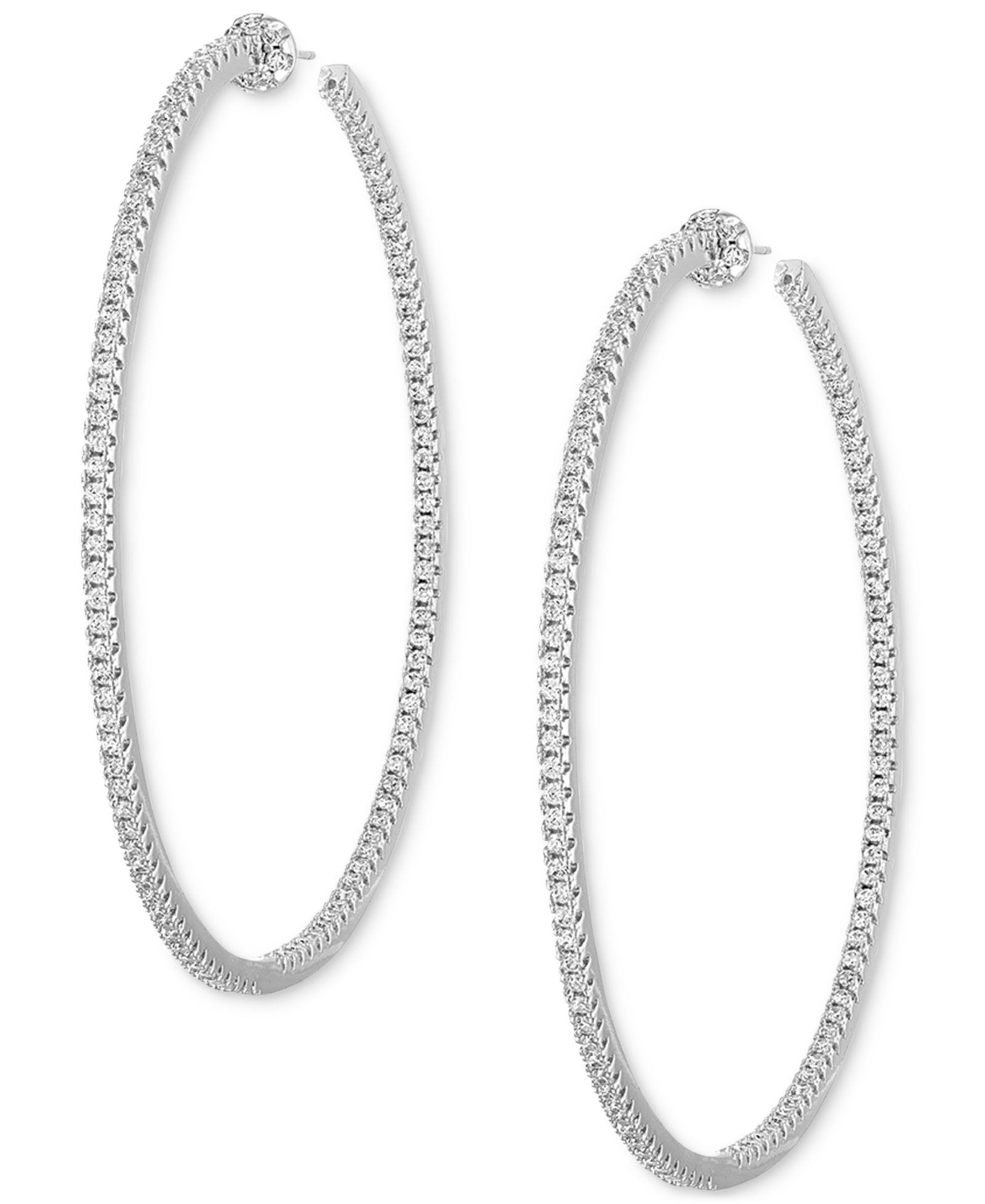 Серьги-кольца BEN ONI Kendra Thin Pave