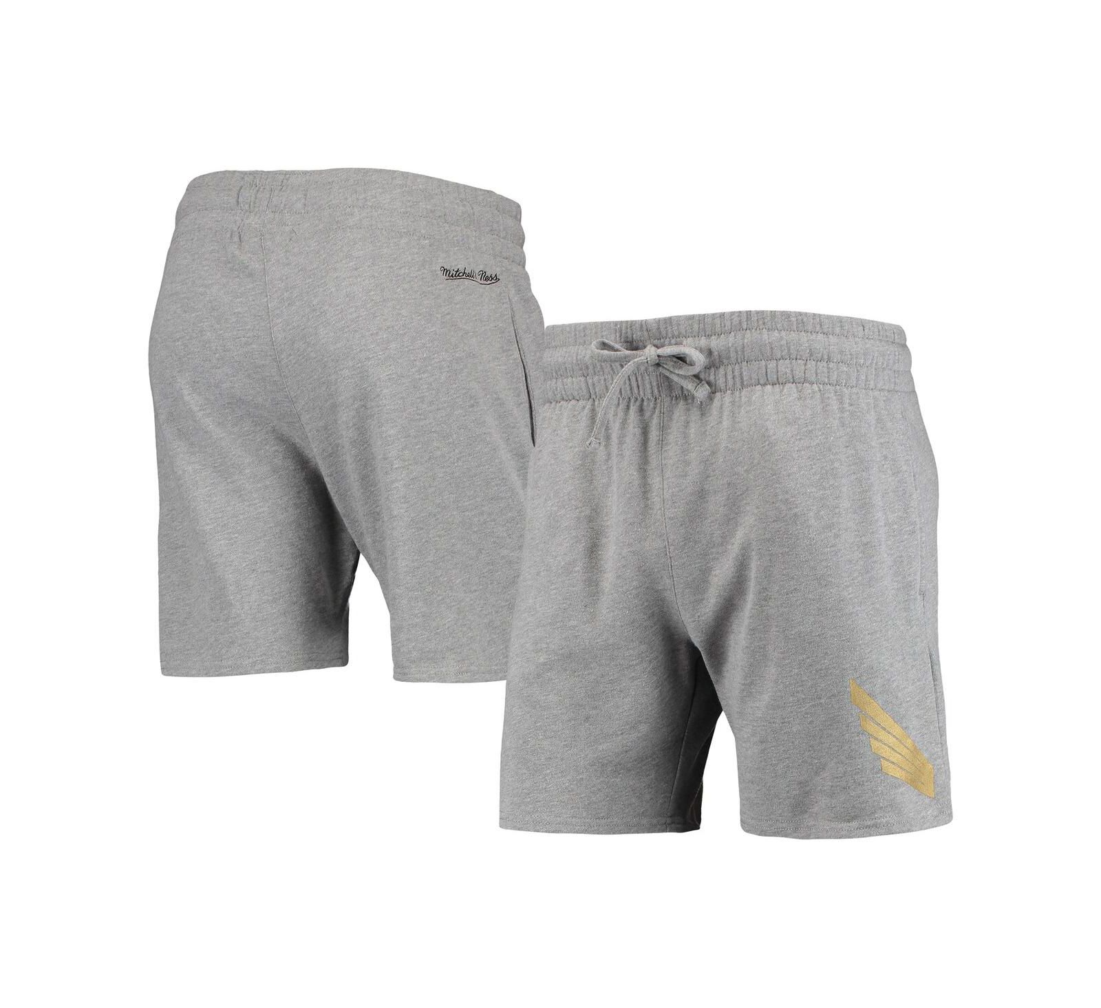 Women's Mitchell & Ness Heathered Gray LAFC Logo Shorts