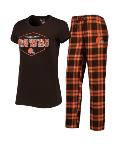 Женский комплект для сна Concepts Sport: футболка и брюки Cleveland Browns
