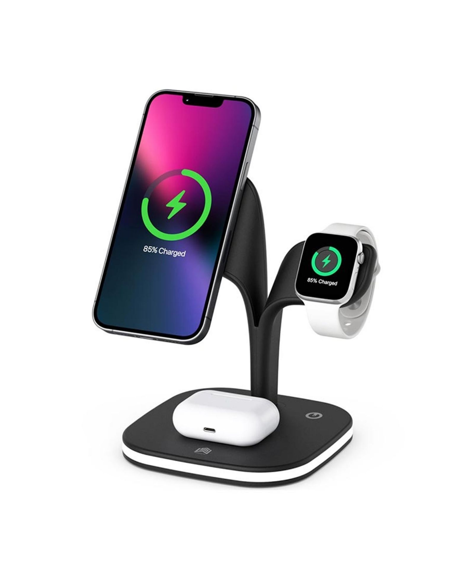 Trexonic 5 in 1 Wireless Charging Station Compatible with Phones, Headphones, and Smartwatches