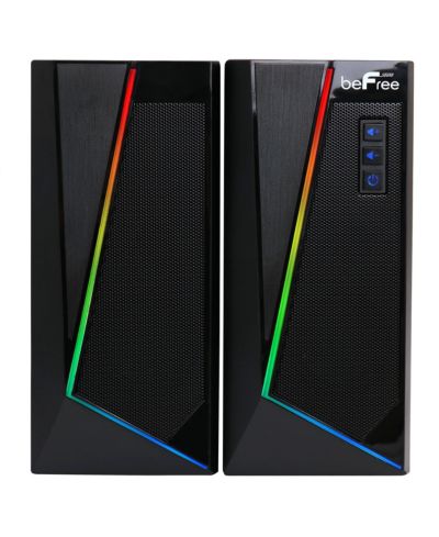 Befree Sound 2.0 LED RGB Lights Wired Computer Gaming Speakers