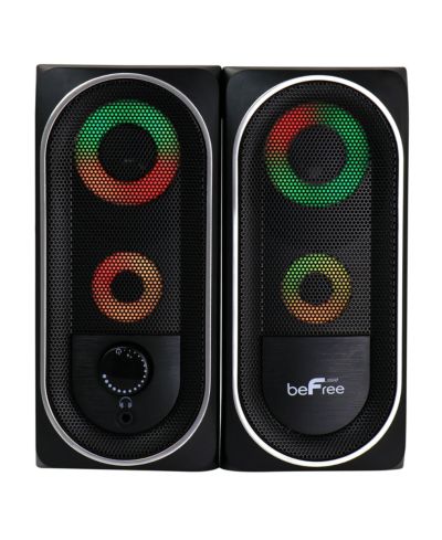 Befree Sound 2.0 RGB Lights Gaming Speakers Compatible with Computers