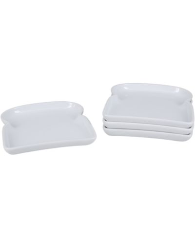 BIA Cordon Bleu Toast Shaped Plates, 6.25 "