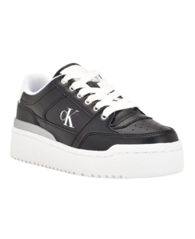 Calvin Klein Women's Alondra Lace-Up Platform Sneakers