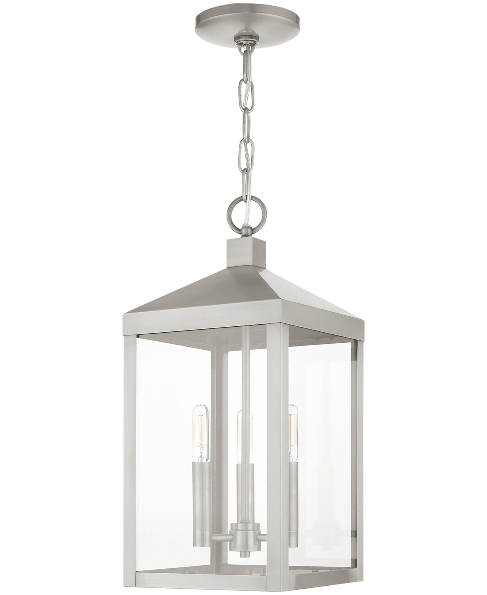 Livex Nyack 3 Light Outdoor Pendant Lantern