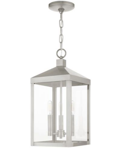 Livex Nyack 3 Light Outdoor Pendant Lantern