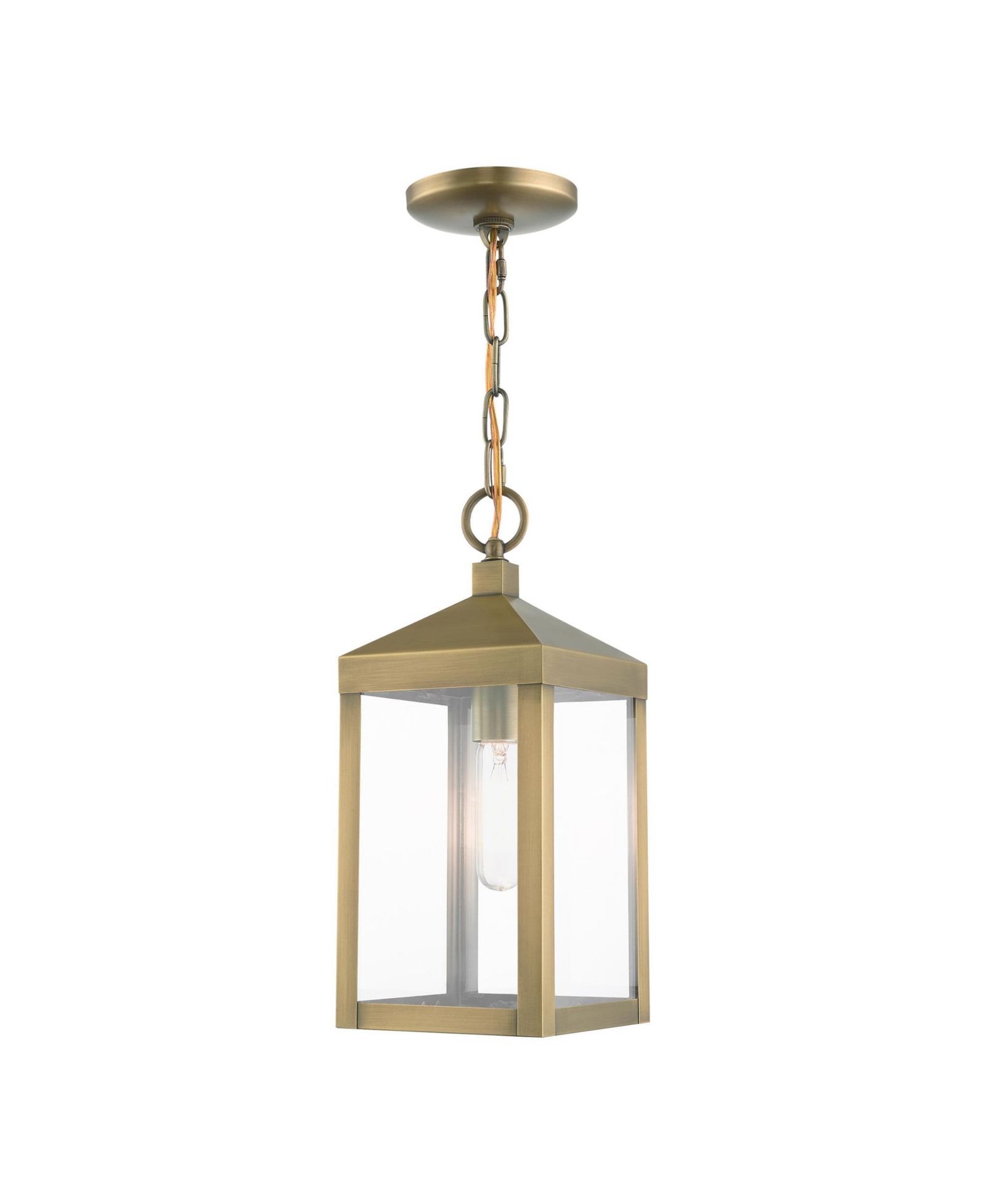 Livex Nyack 1 Light Outdoor Pendant Lantern