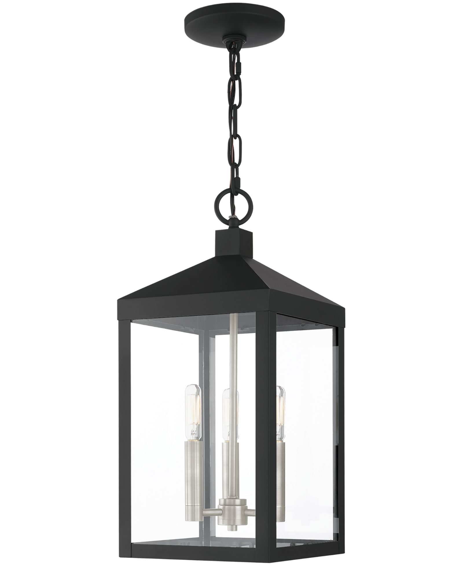 Livex Nyack 3 Light Outdoor Pendant Lantern
