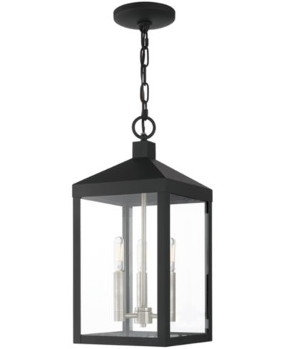 Livex Nyack 3 Light Outdoor Pendant Lantern