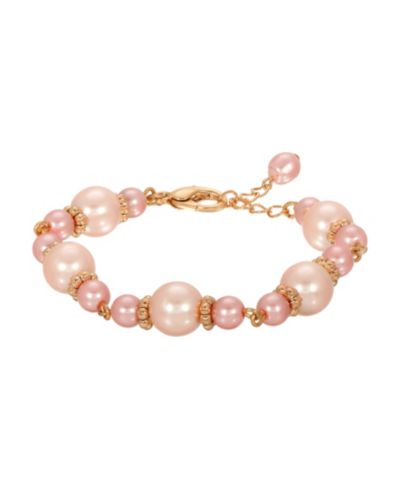 Браслет 2028 Pink Imitation Pearl