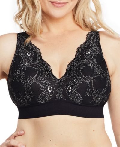 Glamorise Plus Size Bramour Lexington кружевной бесшовный бралетт 7013