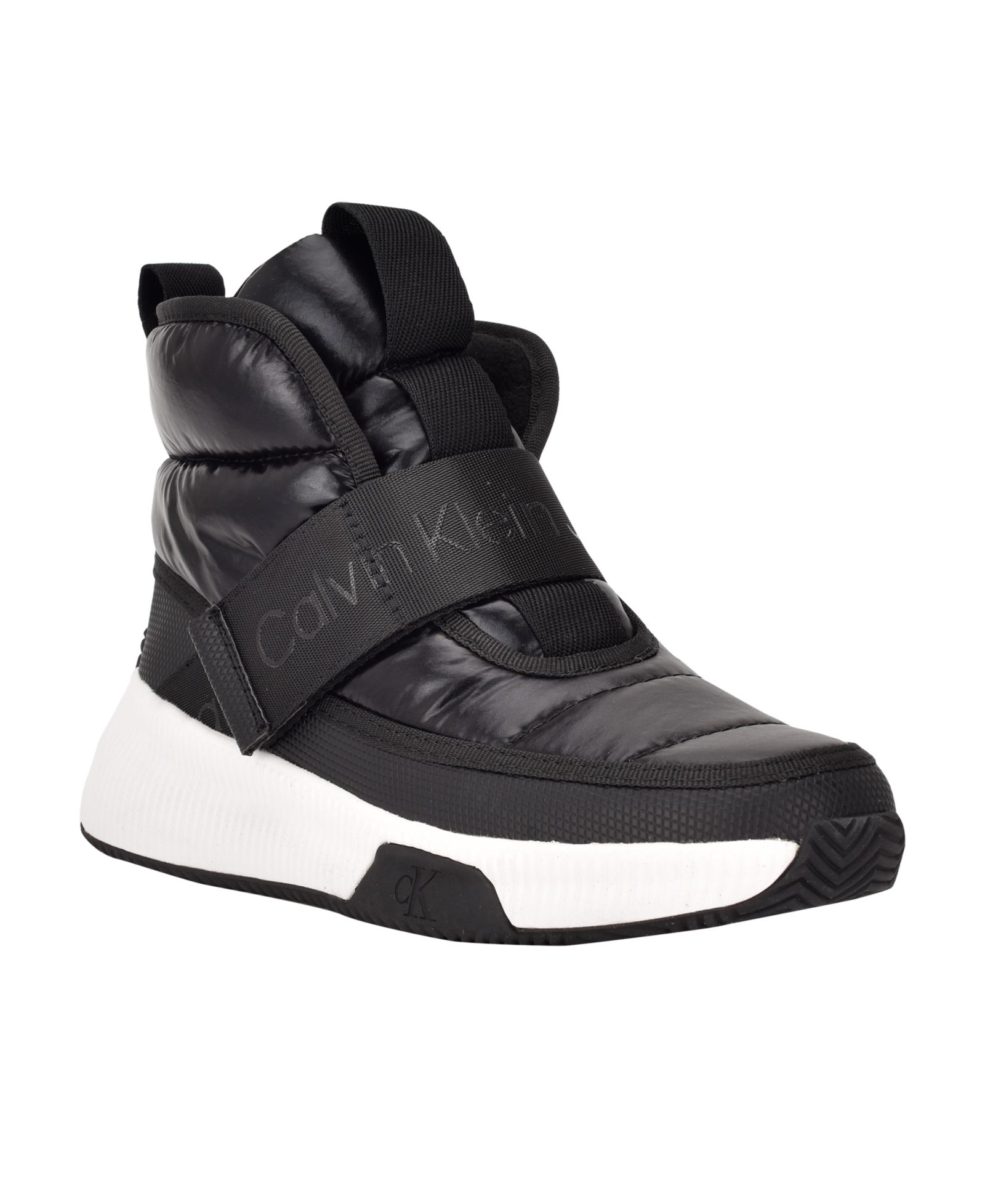 Calvin Klein Women's Mabon Cozy Nylon High Top Sneaker Boot