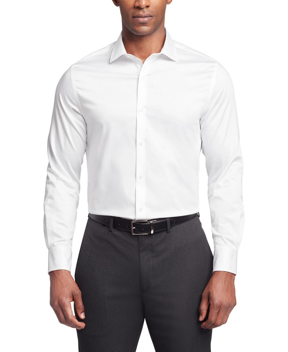 Мужская рубашка Tommy Hilfiger Flex Regular Fit, не мнётся, стрейч твил
