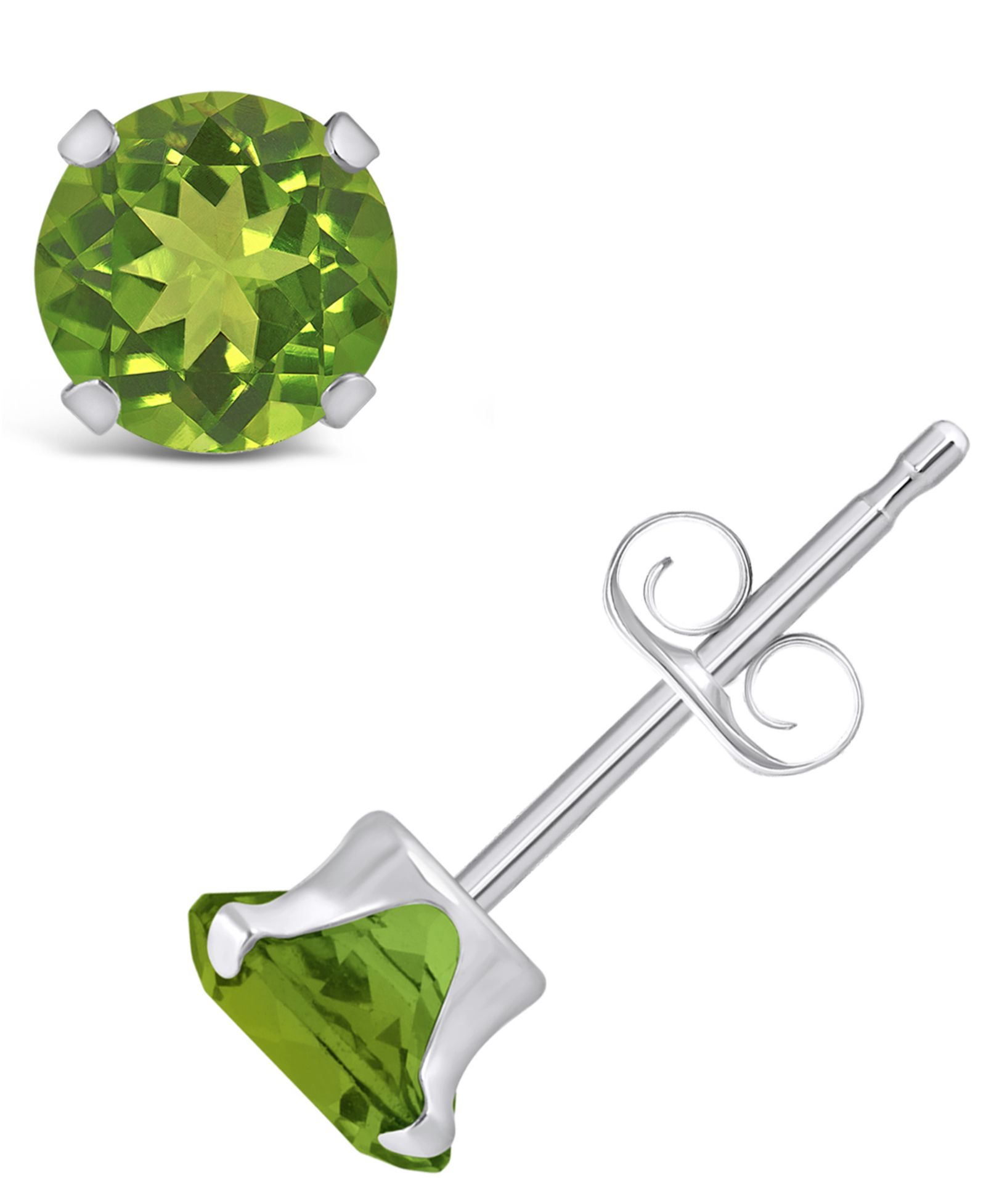 Серьги-гвоздики Macy's Gemstone в белом золоте 10k