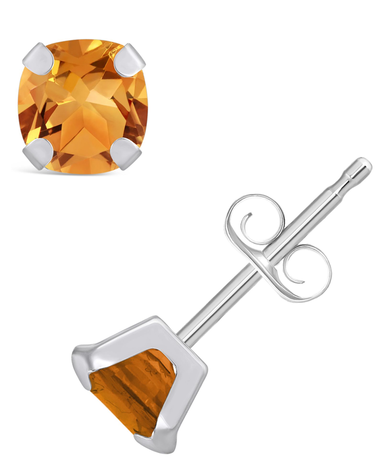Серьги-гвоздики Macy's Gemstone в белом золоте 10k