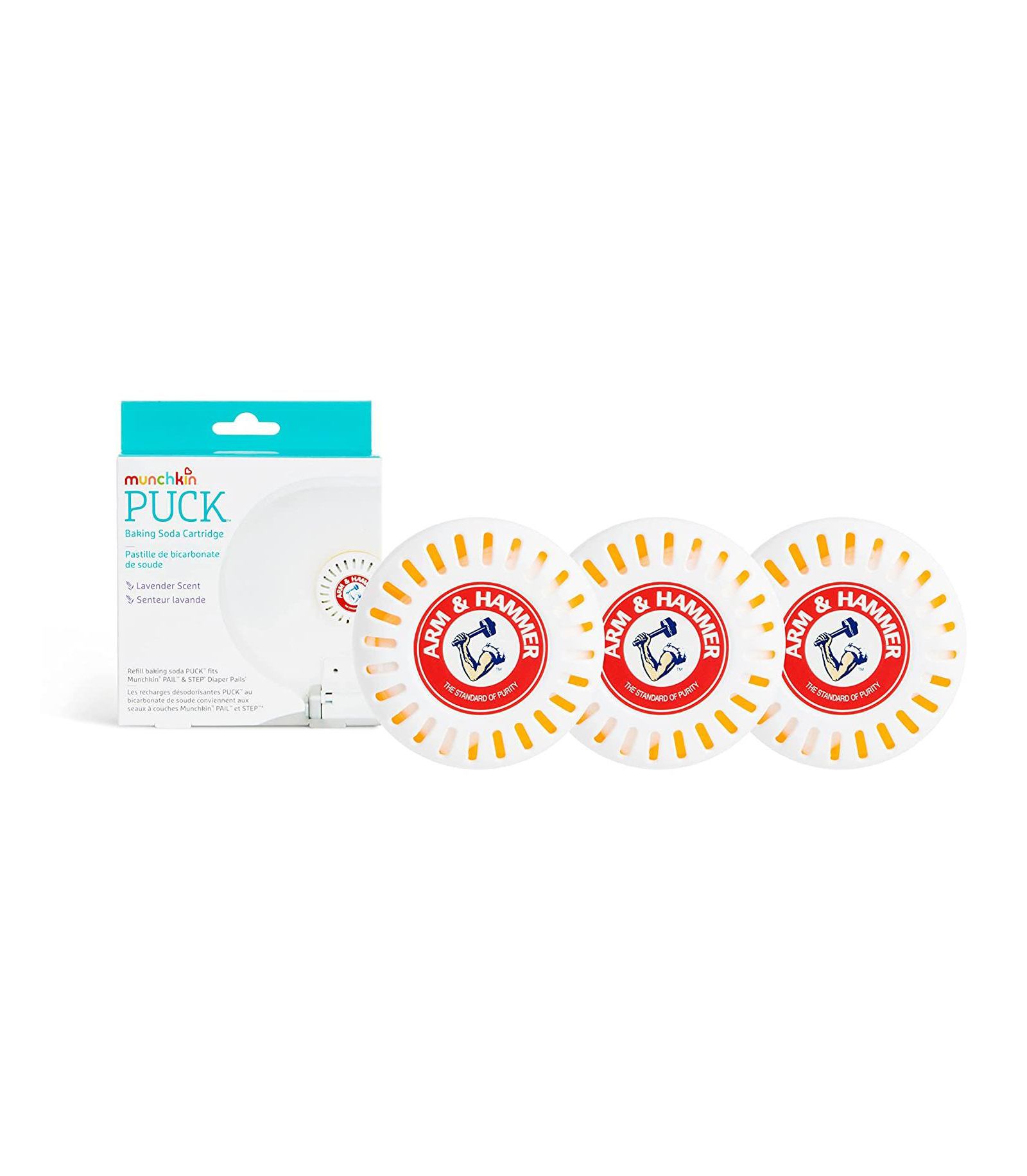 Munchkin Картридж для чистки Arm & Hammer Puck Baking Soda, Lavender, 3 шт.