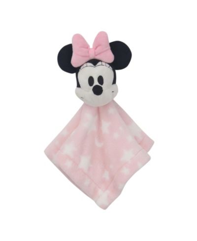 Lambs & Ivy Lambs and Ivy Disney Baby Minnie Mouse Pink Stars Security Blanket/Lovey