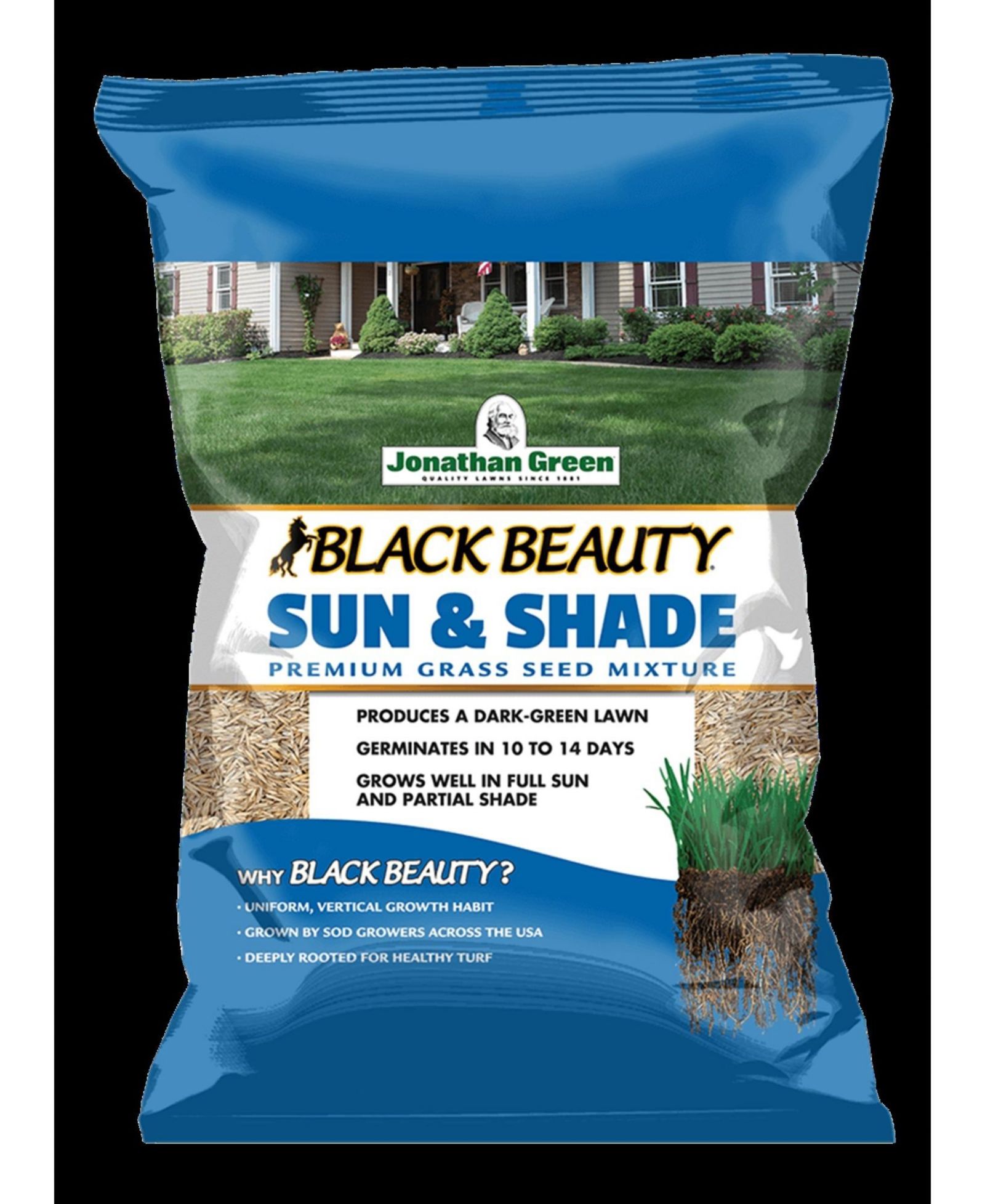 Jonathan Green Black Beauty (#12007) Смесь семян Sun & Shade, 50 lb bag