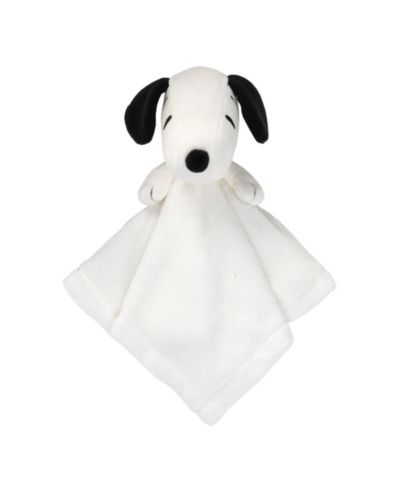 Lambs & Ivy Мягкое плюшевое одеяло Snoopy Lovey White/Black