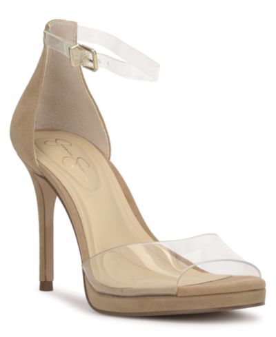 Jessica Simpson Women's Daisile Vinyl Strap Stiletto Sandals