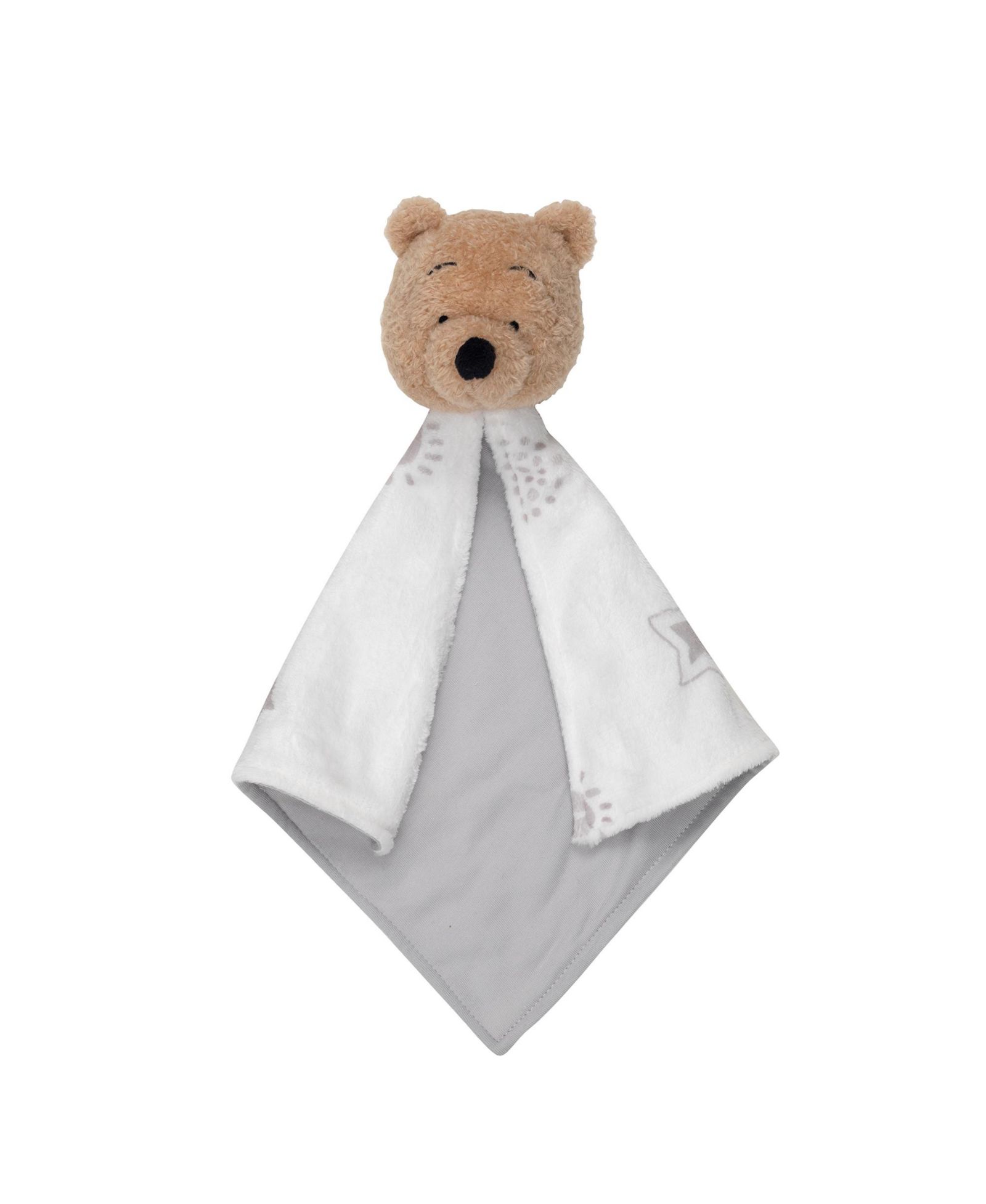 Мягкое одеяло Lambs & Ivy Disney Baby WINNIE THE POOH Lovey White/Gray