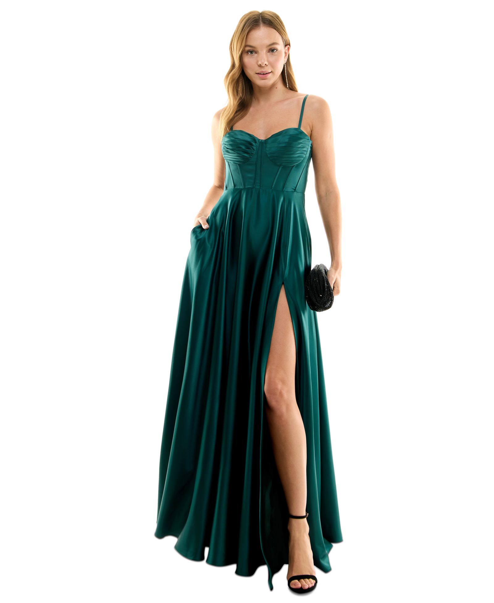 Вечернее платье B Darlin Juniors' Corset High-Slit