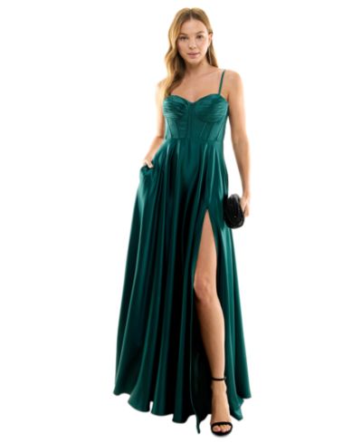 Вечернее платье B Darlin Juniors' Corset High-Slit