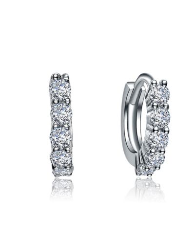 GiGiGirl изящные мини-серьги-кольца Huggie с CZ, 13MM, сверкающие