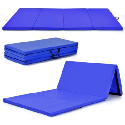 4'x8'x2" Folding Gymnastic Tumbling Mat for Home Gym Fitness