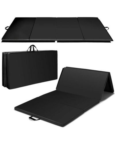 4'x8'x2" Folding Gymnastic Tumbling Mat for Home Gym Fitness