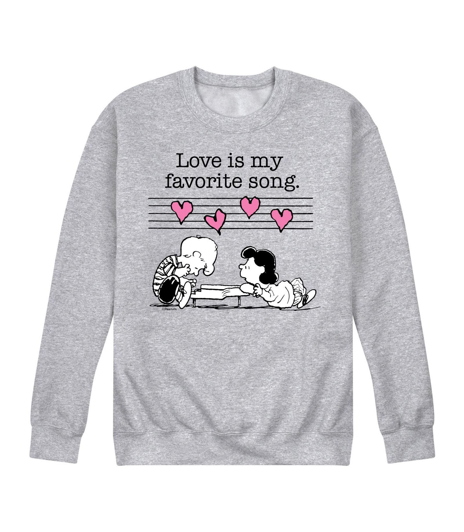 Мужская флисовая толстовка AIRWAVES Peanuts Love is Favorite Song