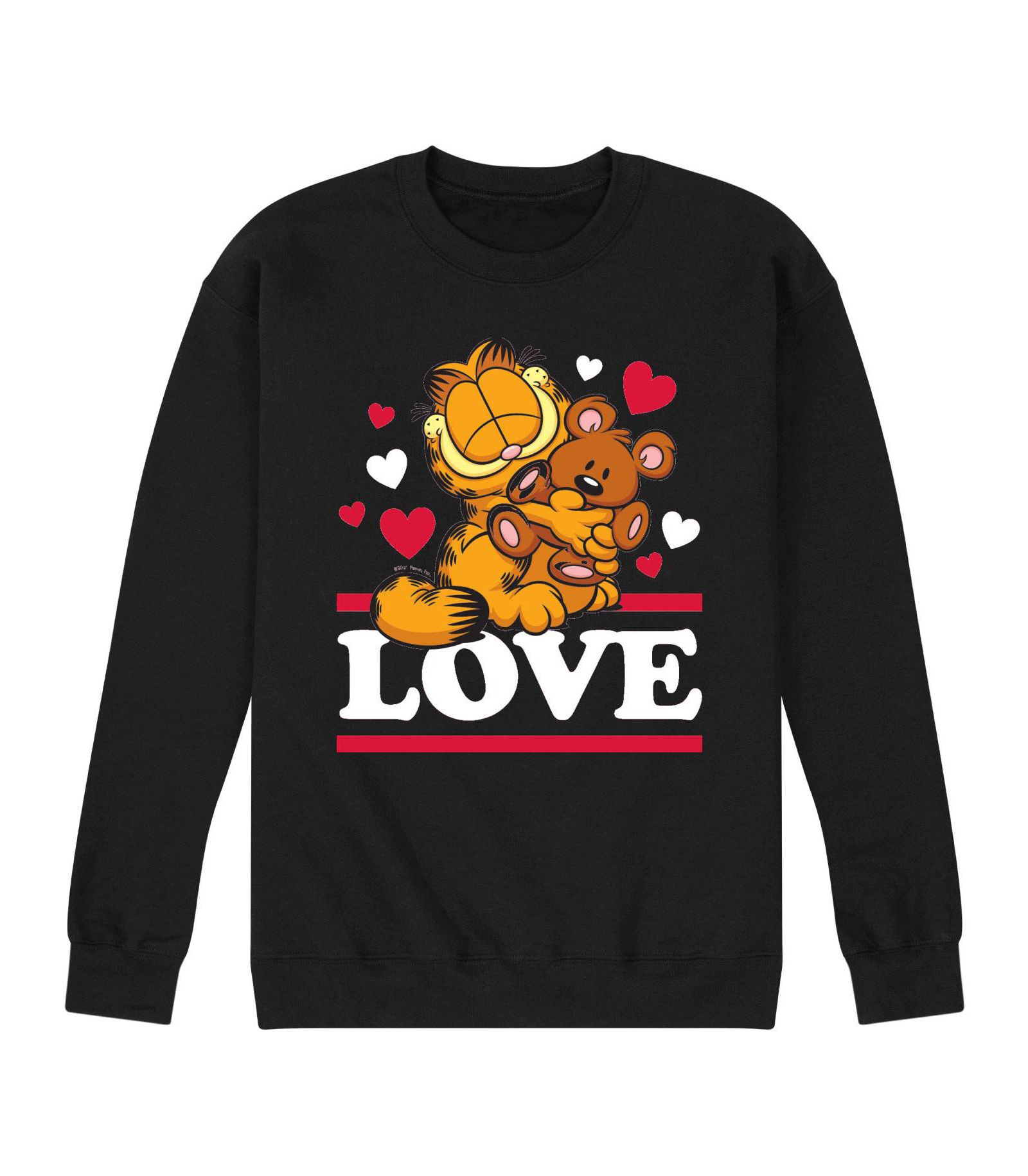 AIRWAVES Men's Garfield Love Fleece Sweatshirt