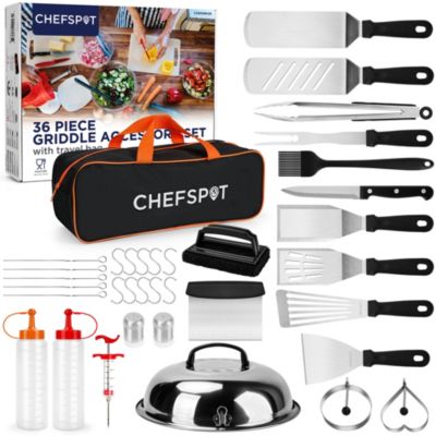 Набор аксессуаров для гриля из нержавеющей стали CHEFSPOT, 36 предметов, для Blackstone и других грилей