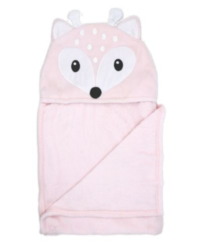 Детское одеяло с капюшоном 3 Stories Trading Baby Girls Plush Deer