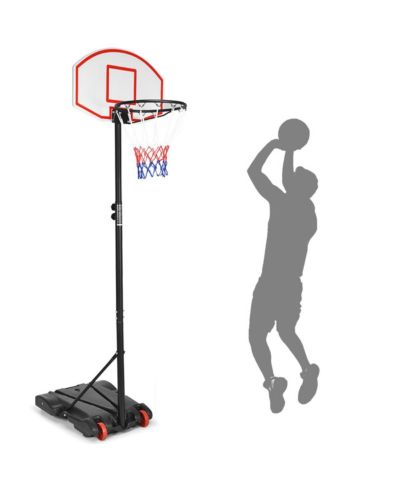 Adjustable Basketball Hoop System Stand Kid Indoor Outdoor Net Goal