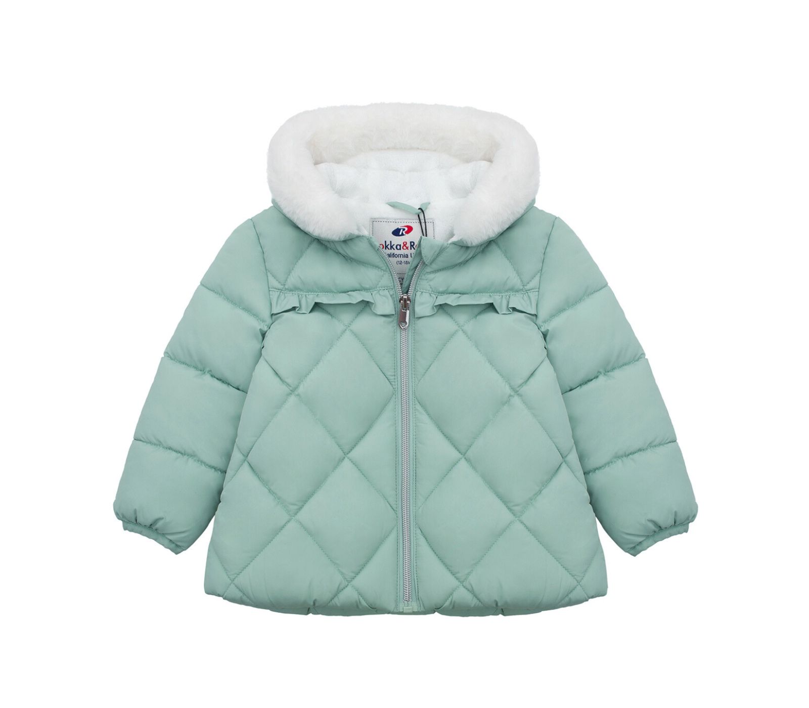 Rokka&Rolla Baby Girls Soft Lining Hooded Puffer Jacket